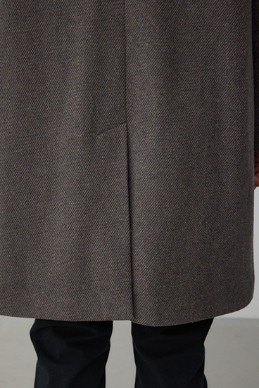 ウール混ステンカラーコート 詳細画像