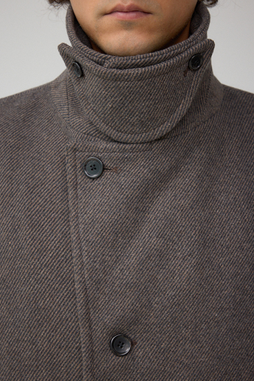 ウール混ステンカラーコート 詳細画像