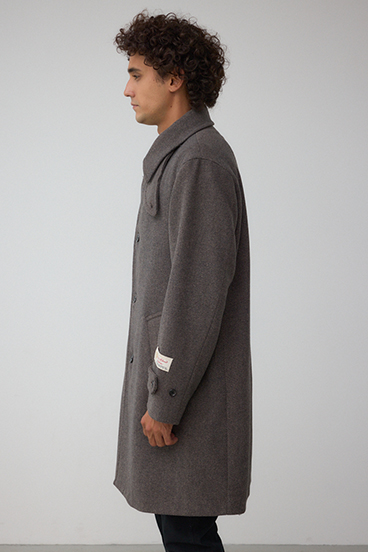 ウール混ステンカラーコート 詳細画像
