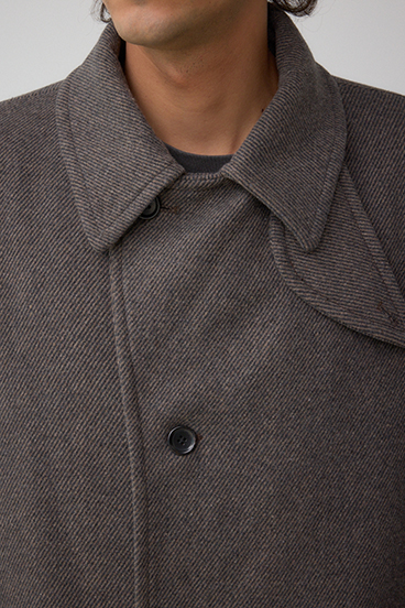 ウール混ステンカラーコート 詳細画像