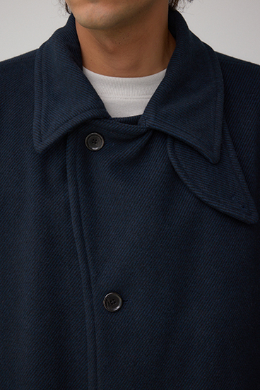 ウール混ステンカラーコート 詳細画像