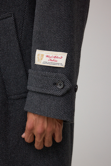 ウール混ステンカラーコート 詳細画像