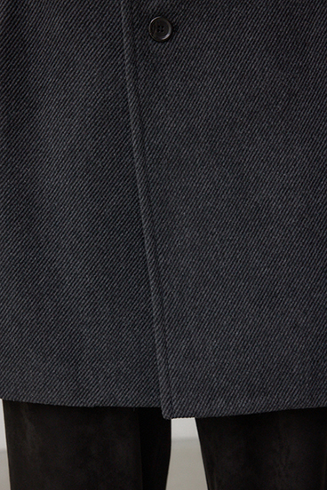 ウール混ステンカラーコート 詳細画像