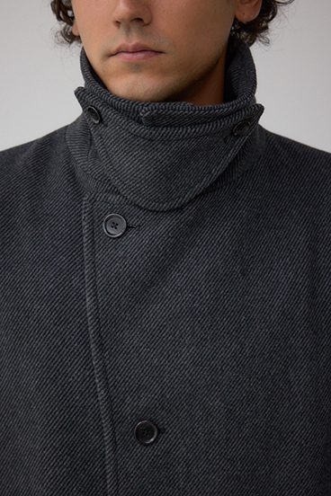 ウール混ステンカラーコート 詳細画像