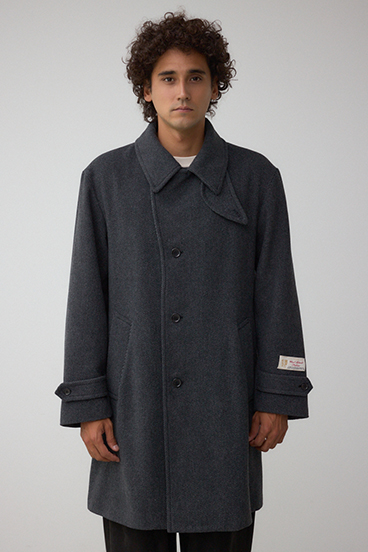 ウール混ステンカラーコート 詳細画像