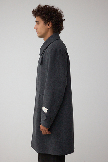 ウール混ステンカラーコート 詳細画像