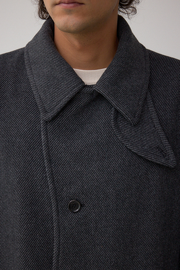 ウール混ステンカラーコート 詳細画像