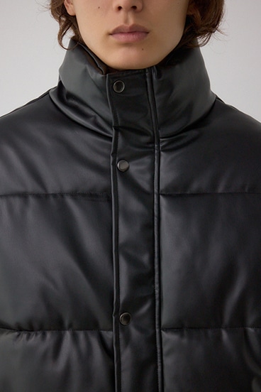 合皮中綿ブルゾン 詳細画像