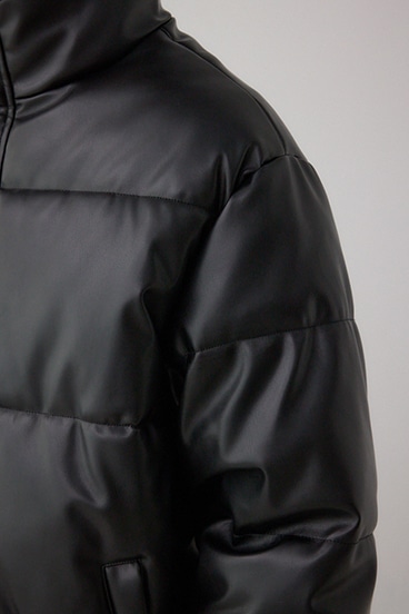 合皮中綿ブルゾン 詳細画像