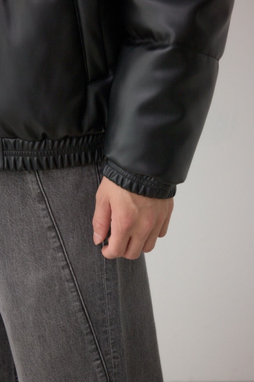 合皮中綿ブルゾン 詳細画像