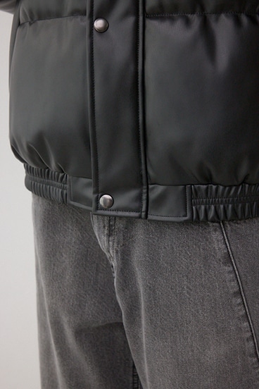 合皮中綿ブルゾン 詳細画像