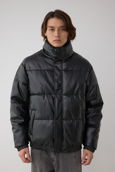 合皮中綿ブルゾン 詳細画像