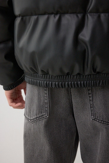 合皮中綿ブルゾン 詳細画像