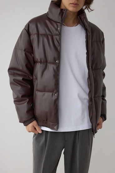 合皮中綿ブルゾン