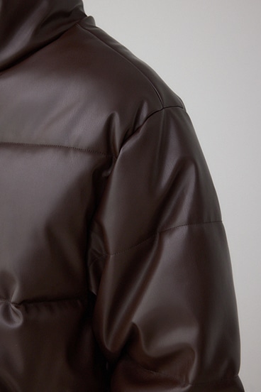 合皮中綿ブルゾン 詳細画像