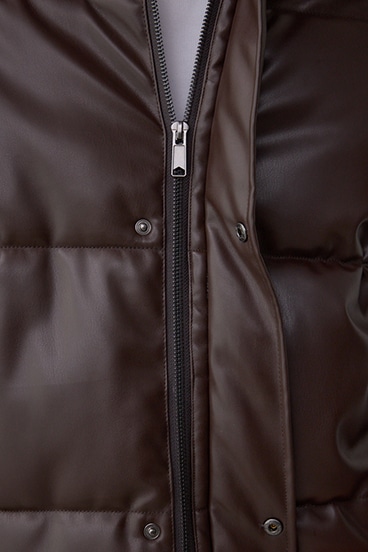 合皮中綿ブルゾン 詳細画像