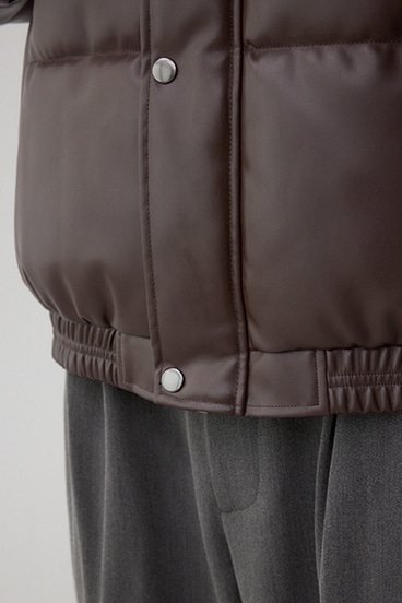 合皮中綿ブルゾン 詳細画像