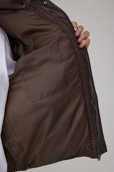 合皮中綿ブルゾン 詳細画像