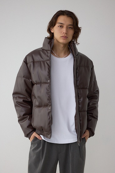 合皮中綿ブルゾン 詳細画像