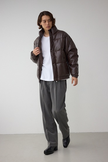 合皮中綿ブルゾン 詳細画像