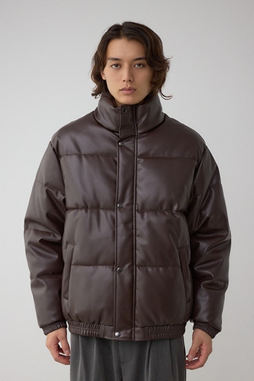 合皮中綿ブルゾン 詳細画像