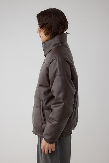 合皮中綿ブルゾン 詳細画像