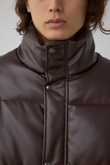 合皮中綿ブルゾン 詳細画像