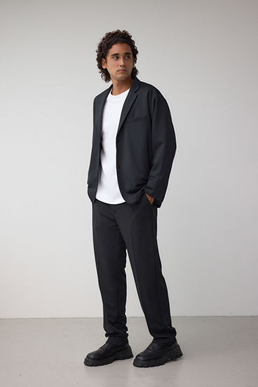 メランジツイルテーラードジャケット 詳細画像