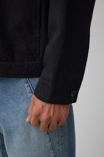 ネップ入りシャツブルゾン 詳細画像