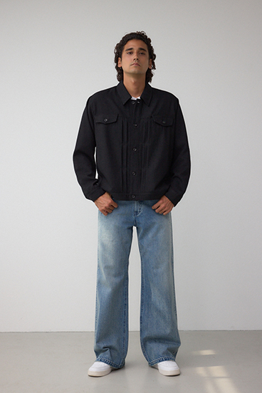 ネップ入りシャツブルゾン 詳細画像