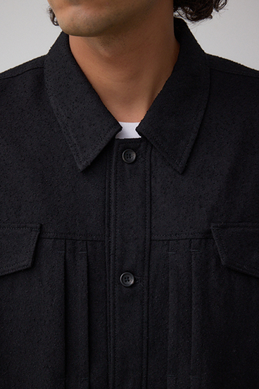 ネップ入りシャツブルゾン 詳細画像