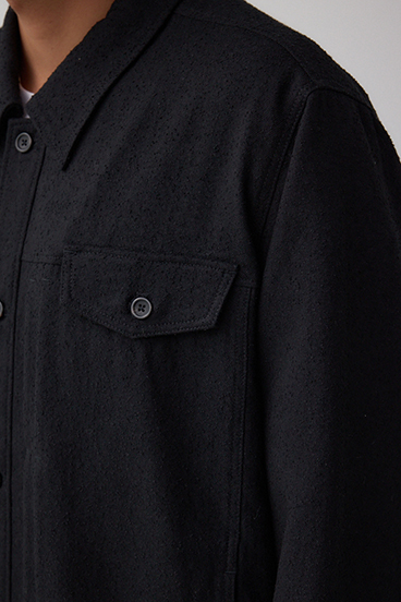 ネップ入りシャツブルゾン 詳細画像