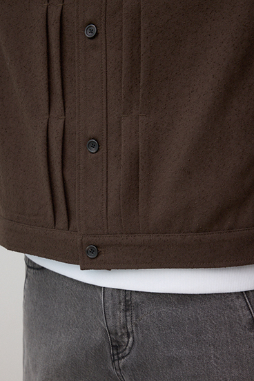 ネップ入りシャツブルゾン 詳細画像