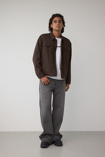 ネップ入りシャツブルゾン 詳細画像
