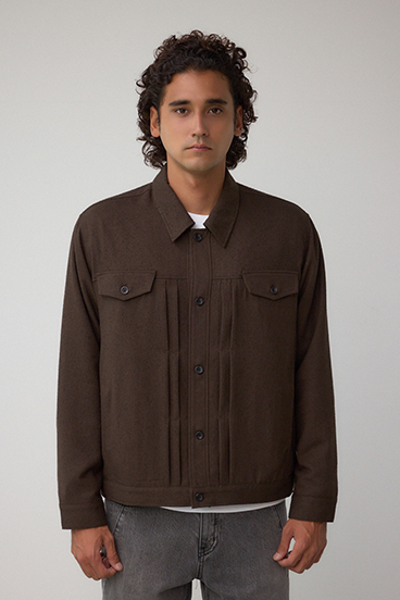 ネップ入りシャツブルゾン 詳細画像