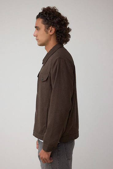 ネップ入りシャツブルゾン 詳細画像