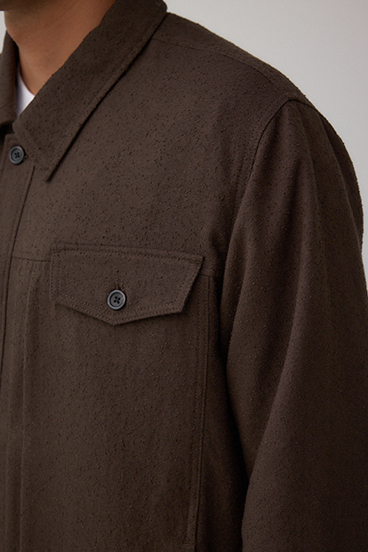 ネップ入りシャツブルゾン 詳細画像