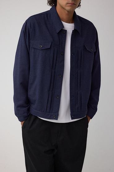 ネップ入りシャツブルゾン