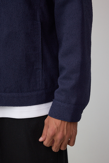 ネップ入りシャツブルゾン 詳細画像