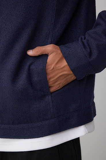 ネップ入りシャツブルゾン 詳細画像