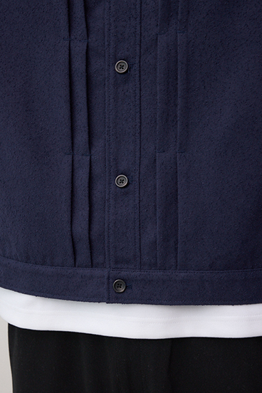 ネップ入りシャツブルゾン 詳細画像