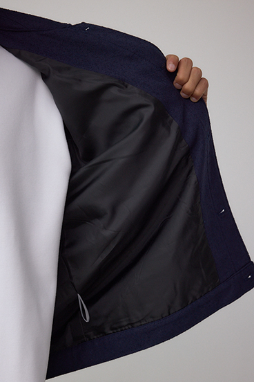 ネップ入りシャツブルゾン 詳細画像