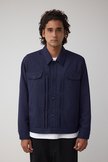 ネップ入りシャツブルゾン 詳細画像