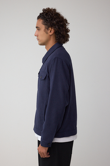 ネップ入りシャツブルゾン 詳細画像