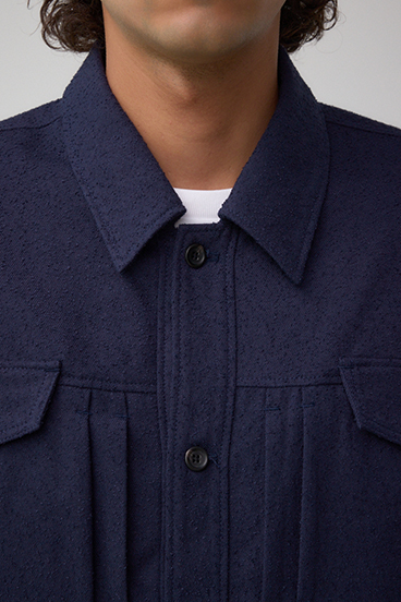 ネップ入りシャツブルゾン 詳細画像