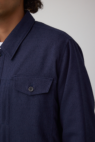 ネップ入りシャツブルゾン 詳細画像