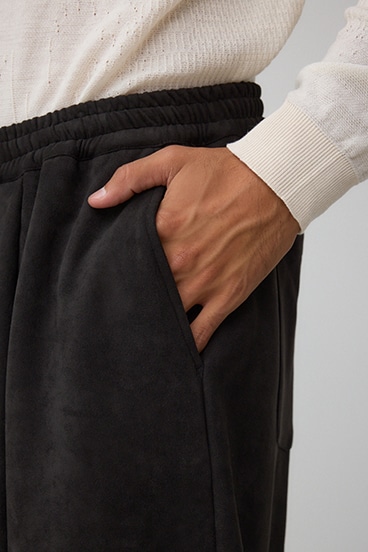 フェイクスエードタックパンツ 詳細画像