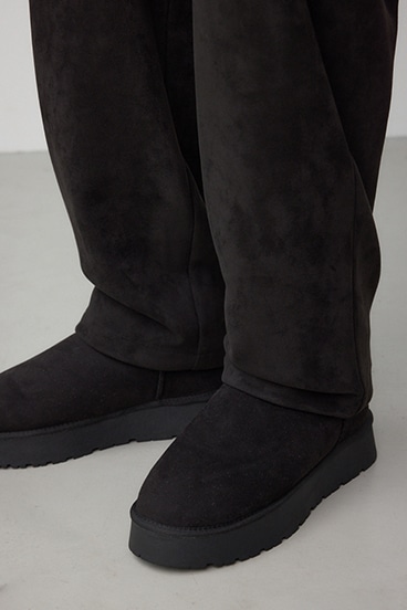 フェイクスエードタックパンツ 詳細画像