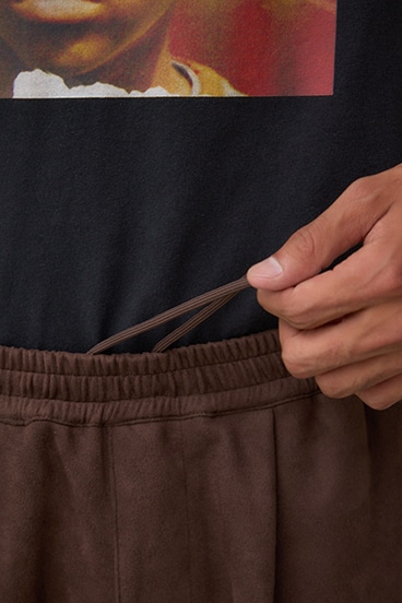 フェイクスエードタックパンツ 詳細画像