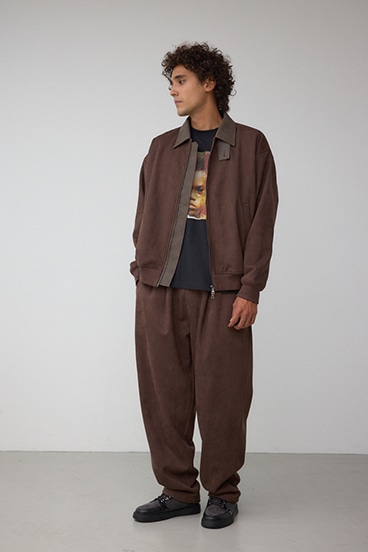 フェイクスエードタックパンツ 詳細画像